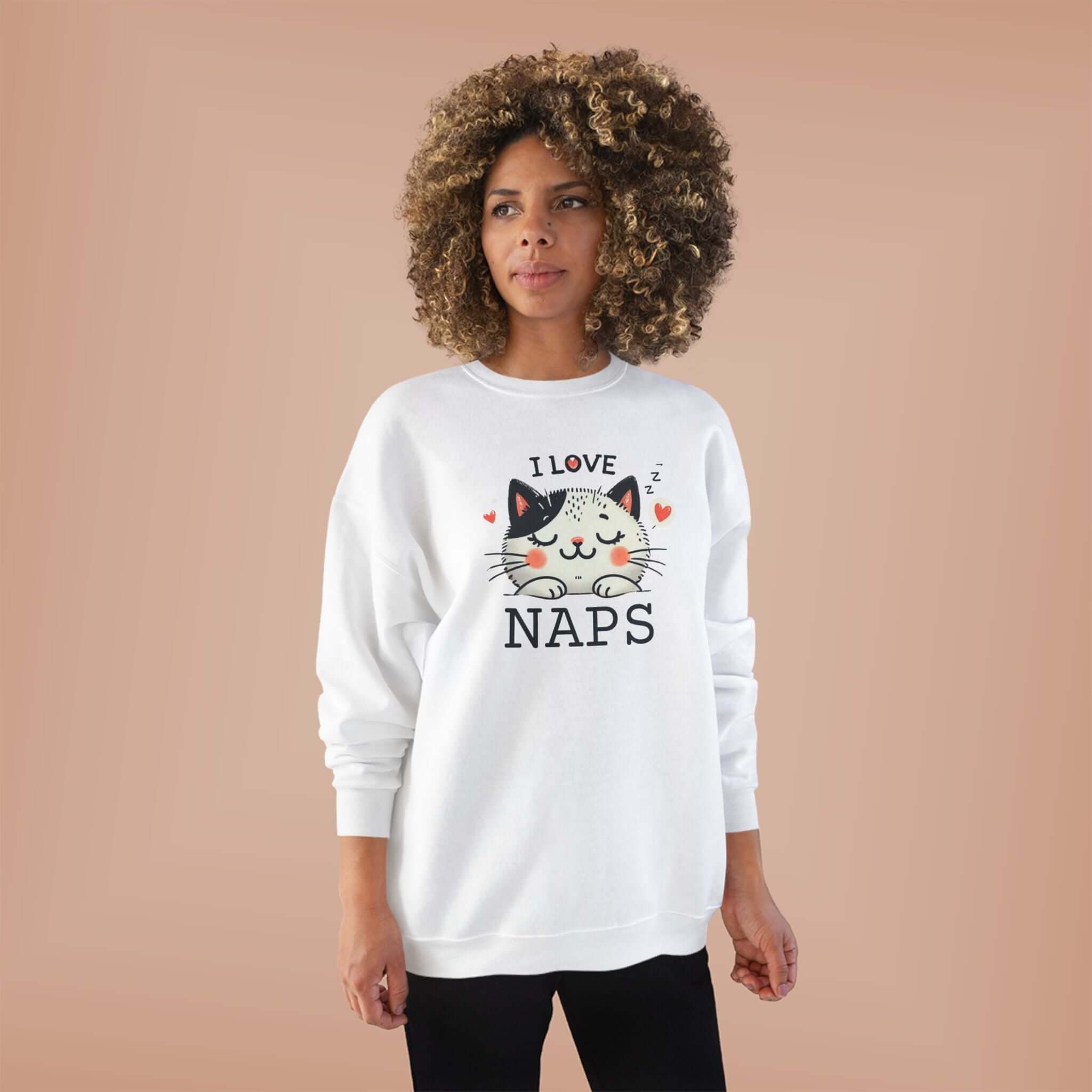 I love naps cat Crewneck Sweatshirt