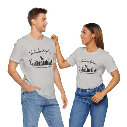 Philadelphia Skyline Shirt lightweight fabric unisex