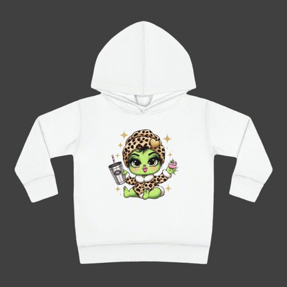 Bougie Baby Grinch Toddler Pullover Fleece Hoodie