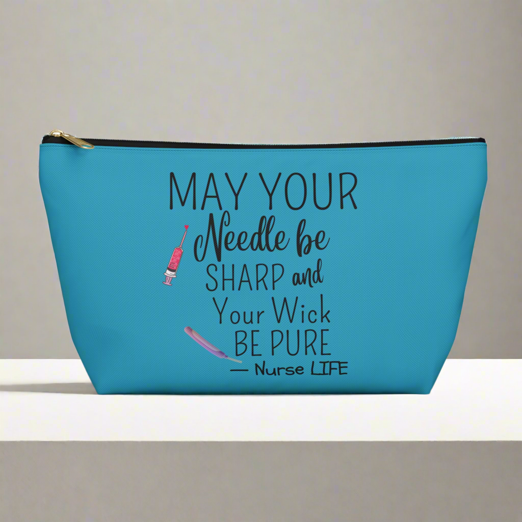 Nurse Life Accessory Pouch - Funny Quote Gift Case for Nurses, Nurselife Organizer Bag, Healthcare Provider Zipper Pouch, Medical