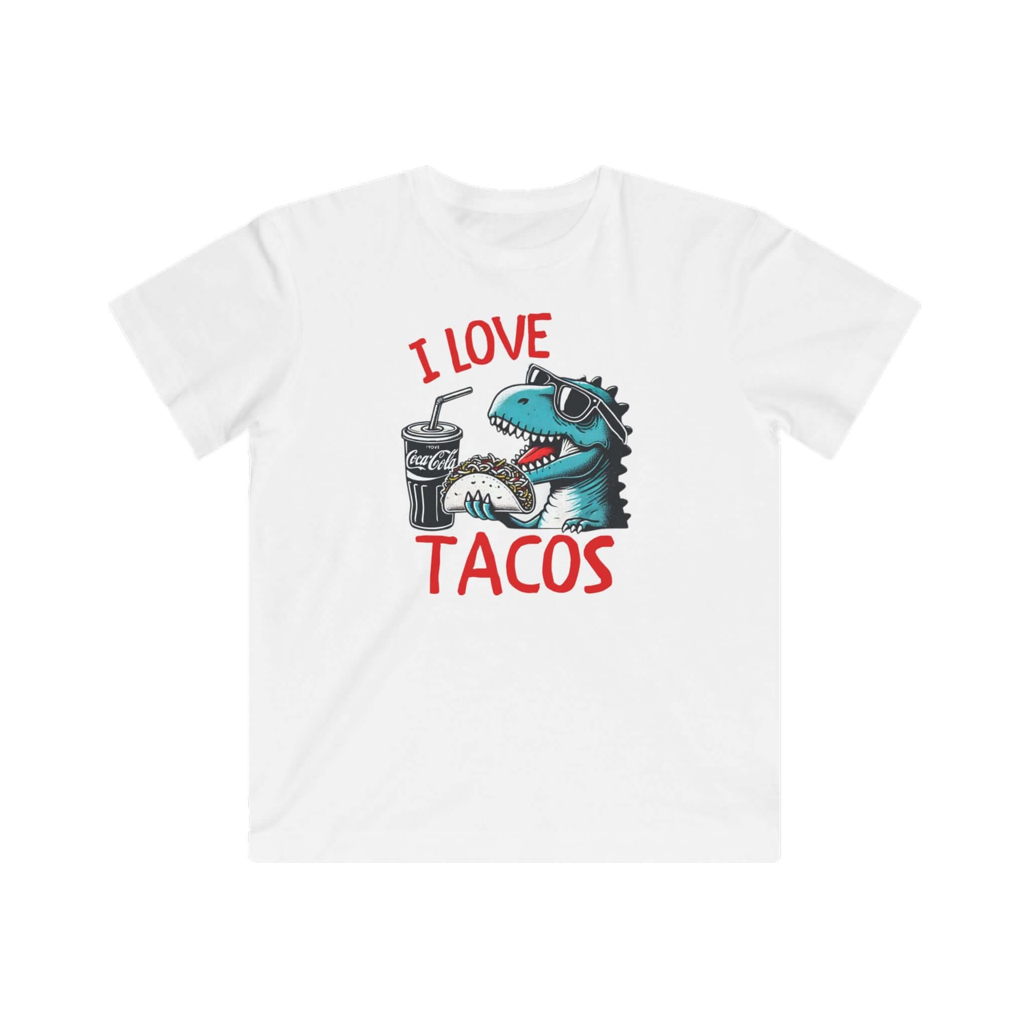 Dinosaur and taco Kids Tshirt