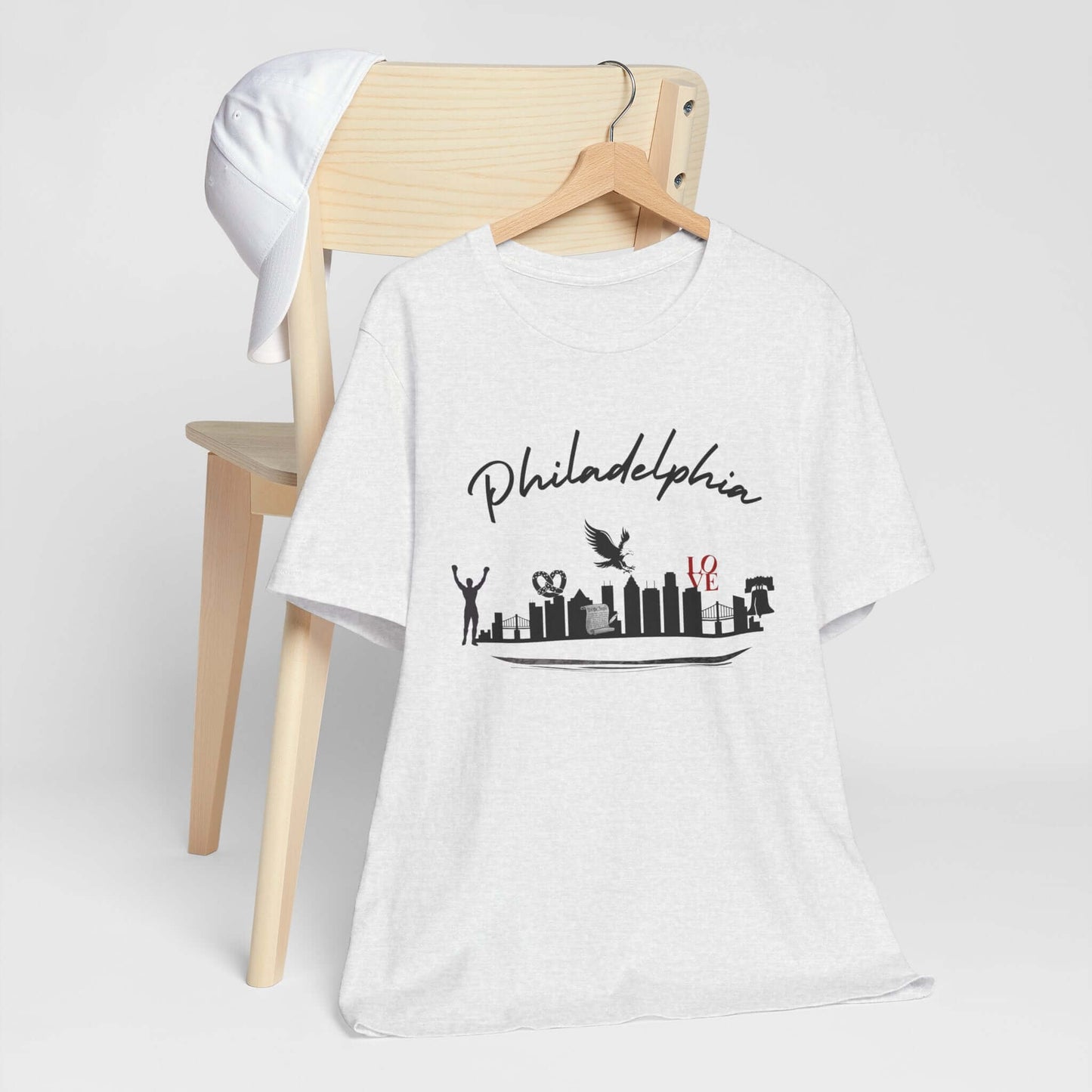 Philadelphia Skyline Shirt lightweight fabric unisex