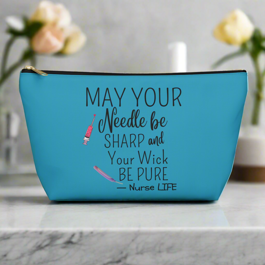 Nurse Life Accessory Pouch - Funny Quote Gift Case for Nurses, Nurselife Organizer Bag, Healthcare Provider Zipper Pouch, Medical