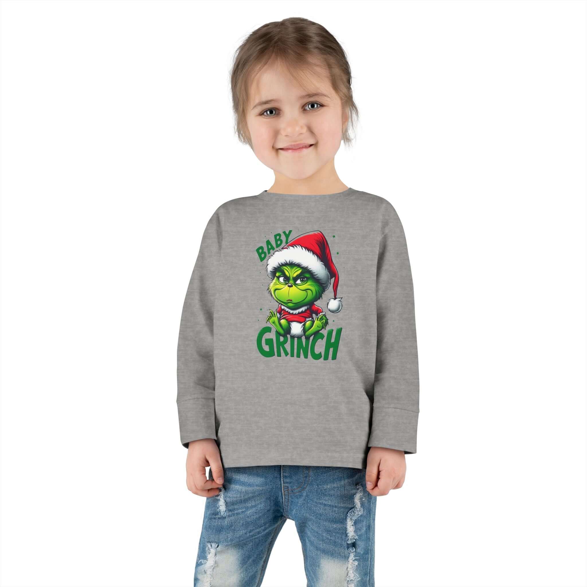 Baby Grinch Toddler Long Sleeve Tee