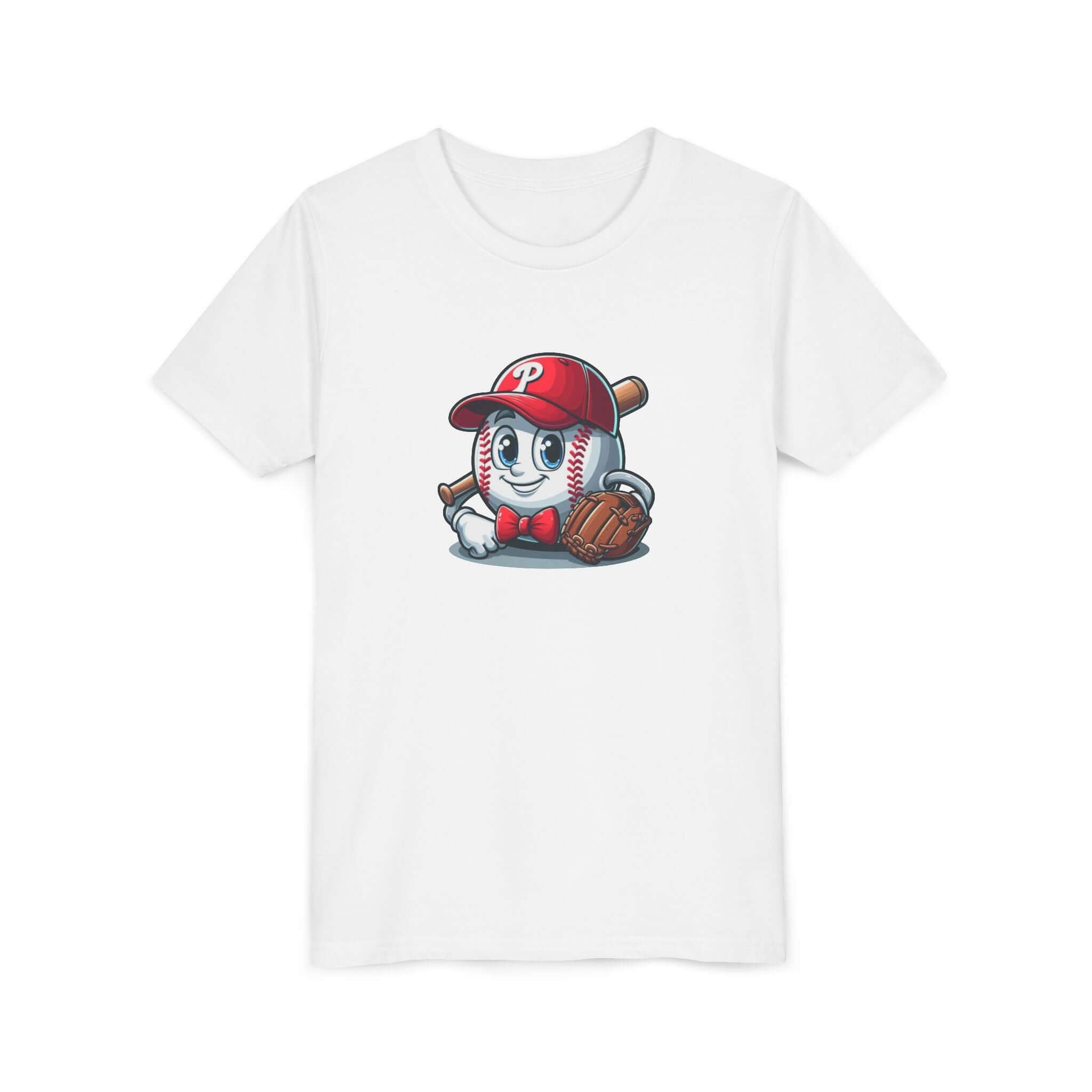 Baseball-Themed Youth Short Sleeve Tee - Perfect for Little Sluggers!