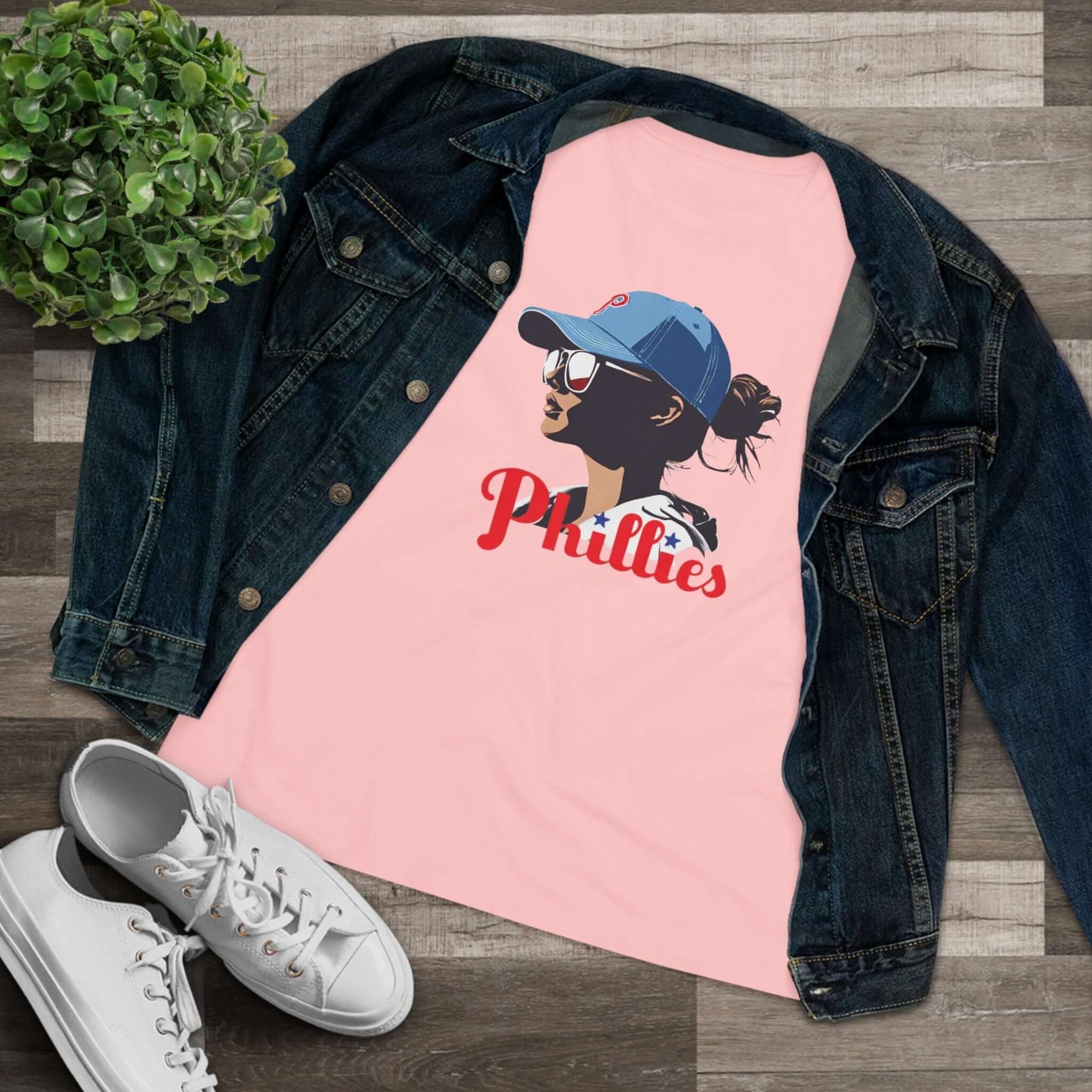 Phillies Baseball Women's Cotton Tee