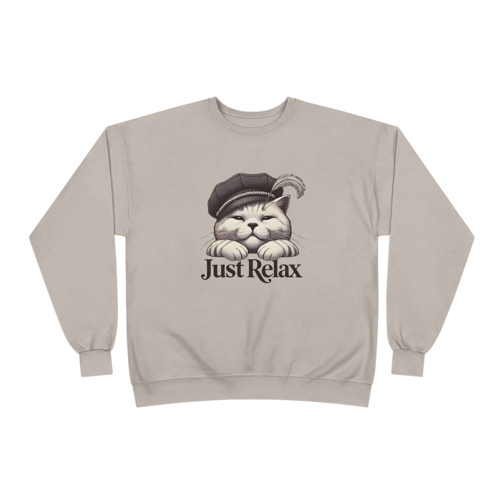 Just relax cute cat  Crewneck Sweatshirt