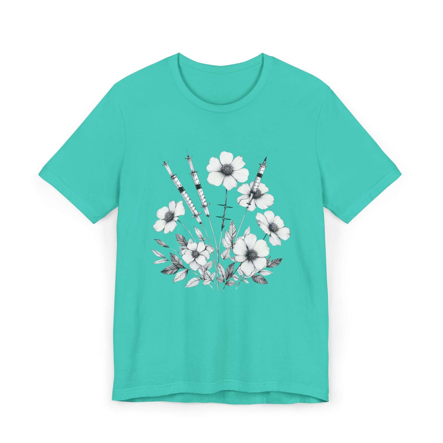 Keep Blooming Medical Flower Jersey T-Shirt