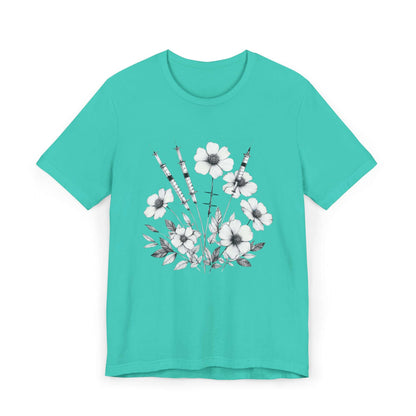 Keep Blooming Medical Flower Jersey T-Shirt