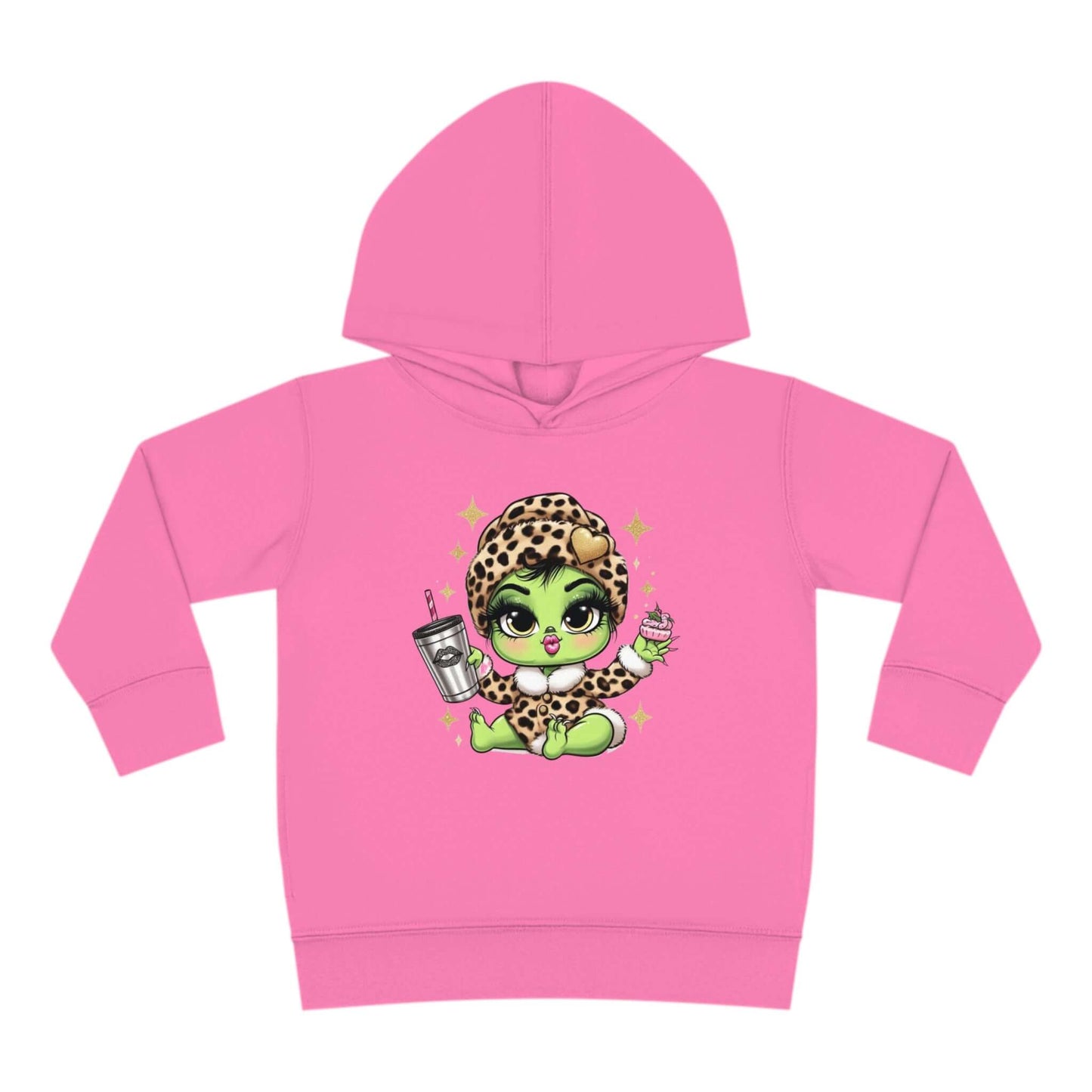 Bougie Baby Grinch Toddler Pullover Fleece Hoodie