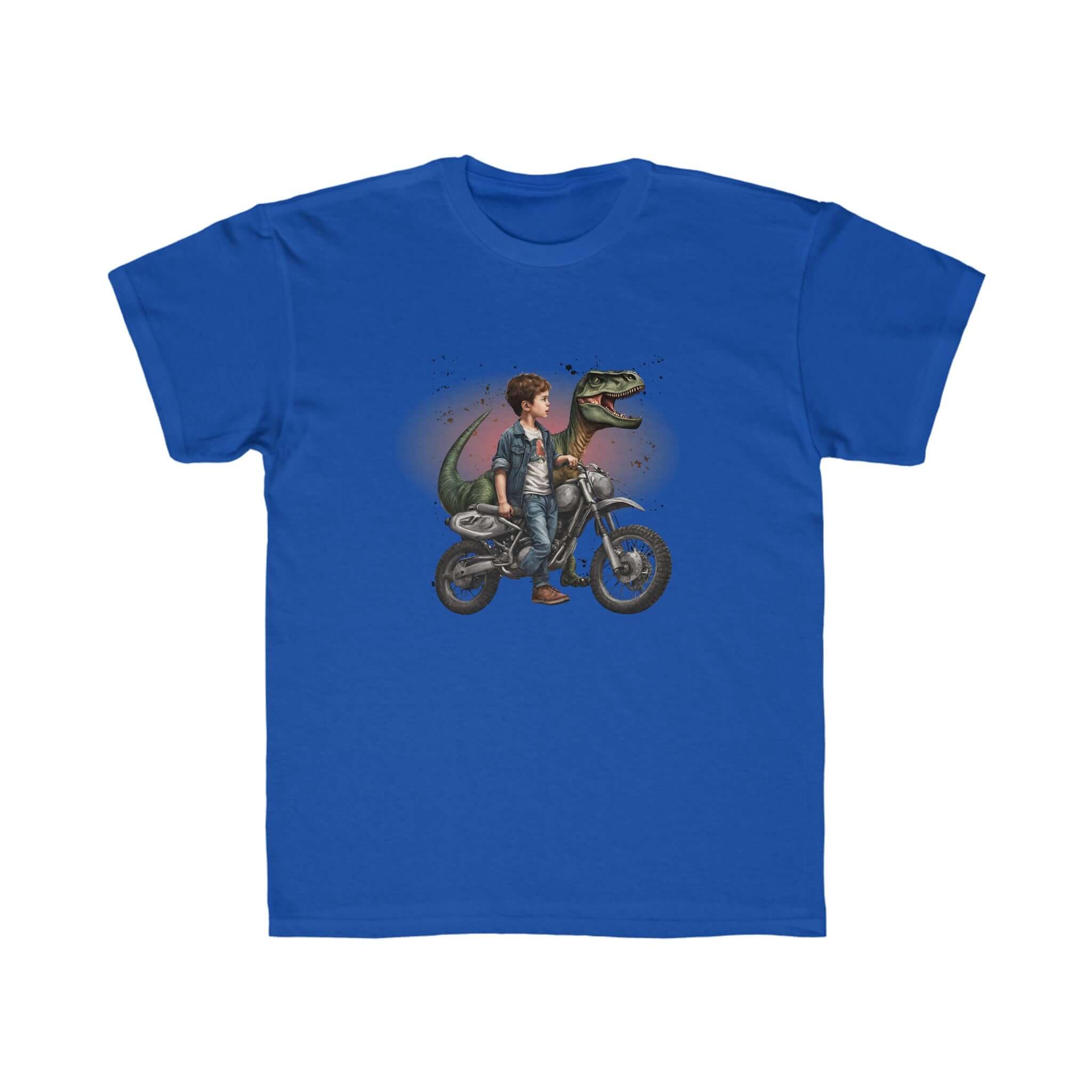 Dinosaur Motorcycle Boys Regular Fit Tee