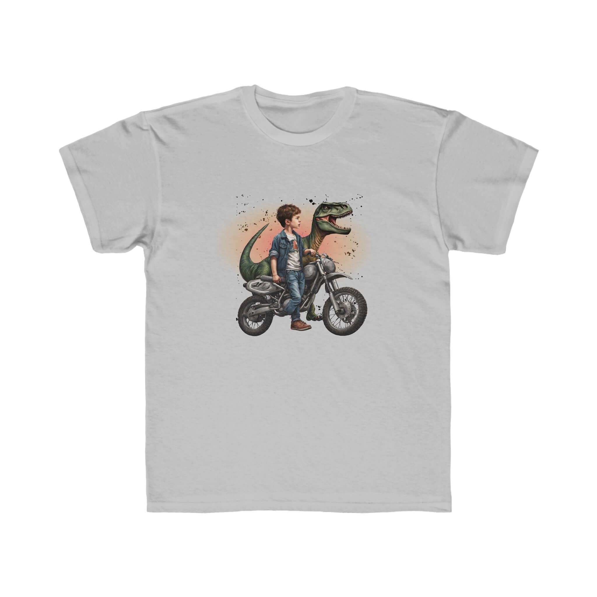 Dinosaur Motorcycle Boys Regular Fit Tee