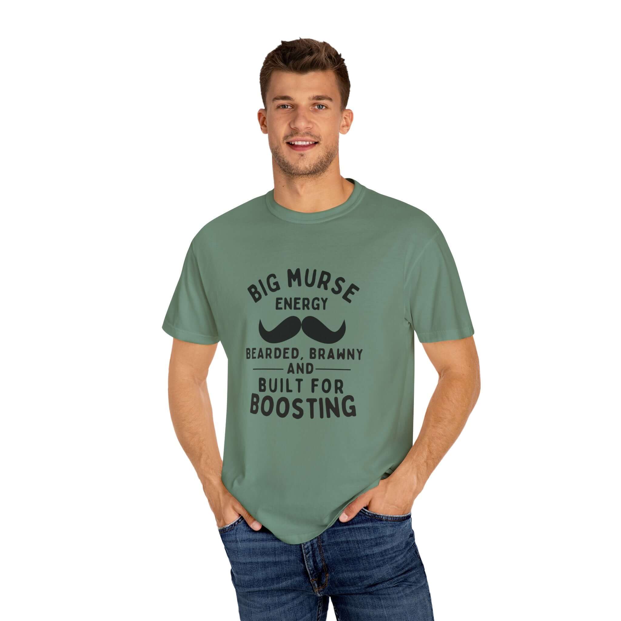 Big Murse Energy Unisex T-Shirt - Bearded & Brawny Graphic Tee