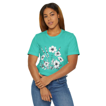 Keep Blooming Medical Flower Jersey T-Shirt