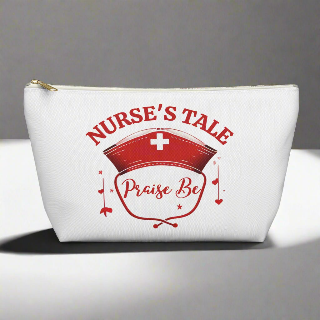Nurse's Tale Accessory Pouch, Perfect Nurse Gift, Cosmetic Bag, Makeup Organizer, Cute Healthcare Pouch, Medical Supplies Case