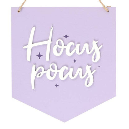 Purple Hocus Pocus Pastel Halloween Hanging Sign