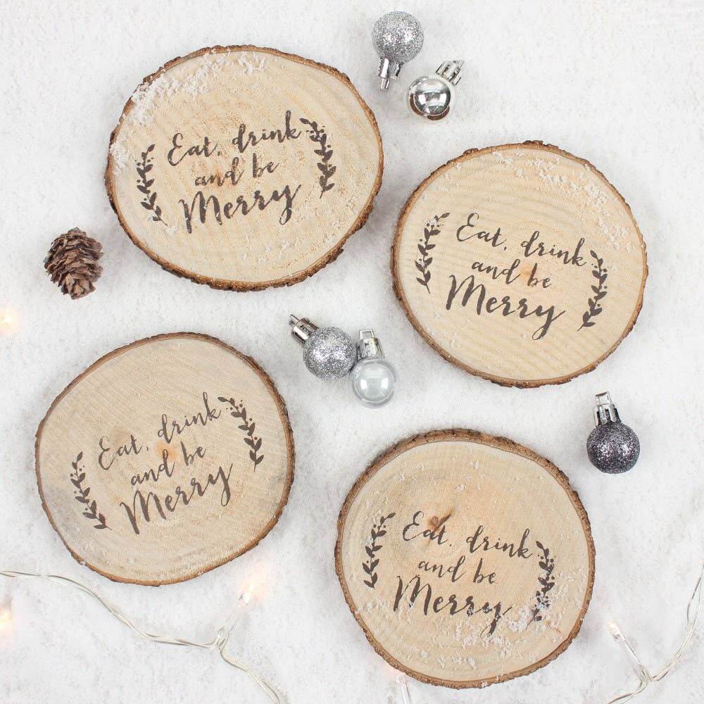 Holiday set of 4 Coasters